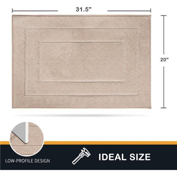 Dirt Trapper Door Mat 20" x 31.5", Non-Slip/Skid Machine Washable Entryway Rug - Picture 2 of 7